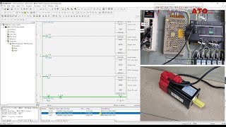 How to use the position control mode of the servo motor by PLC pulse control [upl. by Jar211]