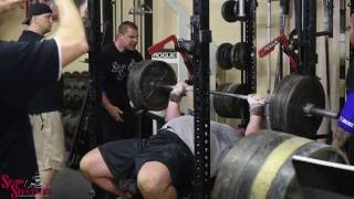 Worlds Strongest Man Brian Shaw  Training Highlights  Bench Press [upl. by Demetra753]