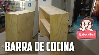 Cómo construir una Barra de Cocina de triplay [upl. by Ateval821]