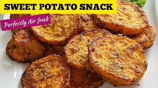 SIMPLE AIR FRYER SWEET POTATO SNACK How To Cook Air fry Sweet Potatoes Recipe [upl. by Hahn285]