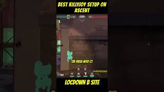 Best Killjoy Setup to hold down Bsite on Ascent killjoy 발로란트 valorantclips [upl. by Jesus278]