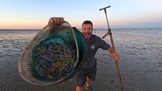 How to collect Lugworm  A simple effective method to SAVE Money and catch fish more Fish [upl. by Nedia]