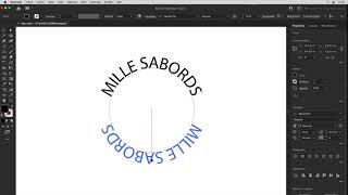Texte curviligne avec Illustrator [upl. by Aneeras286]