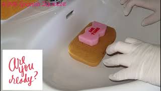 ASMR🧼Creamy Mouthwaterin Soap Suds🧼Asmr sponge squeezing🧼rinsing🧼oddly satisfying [upl. by Chavaree314]