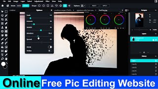 Online photo editing full tutorial  Pixlr E photo editing tutorial Hindi  Free Online photo editor [upl. by Byron]