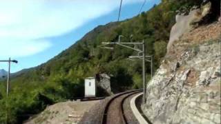 Centovalli railway drivers view 13 LocarnoDomodossola チェントヴァッリ鉄道 [upl. by Zaragoza]