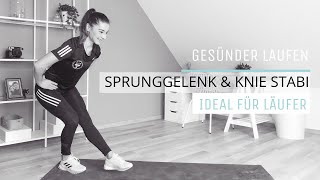 Stabilisation Sprunggelenk amp Knie  Beinachsen Training  Runners Workout  Läufer Home Workout [upl. by Gehlbach]