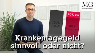 Krankentagegeldversicherung  Kurz und verständlich  Unterschied zu Krankengeld [upl. by Kciderf665]