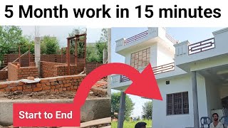 150 Days Work in 15 Minutes Step By Step Complete House Construction  1000sqft house Timelapse [upl. by Yelyak]