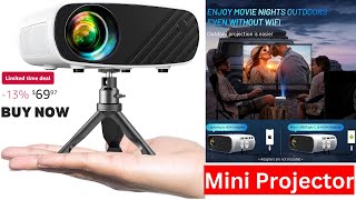 Top Mini Projector for iPhone 2024  Review [upl. by Ttereve]