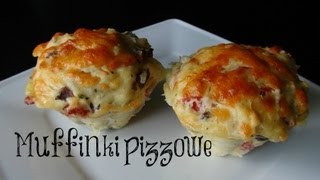 MUFFINKI PIZZOWE SZYBKIE I PRZEPYSZNE SZUSZGOTUJE [upl. by Gayl]