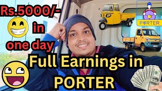 Amazing earning in Porter today  తెలుగు [upl. by Eelatan90]