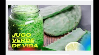 Jugo Verde Para TodoNopal Sabila Limon y Agua [upl. by Jabez]