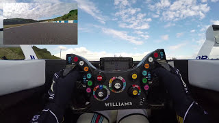 F1 cockpit cam See the driver at work  Williams Racing [upl. by Yelloh]