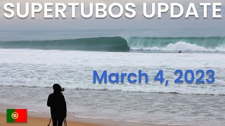 Supertubos WSL Event update from Peniche Portugal for March 4 2023 [upl. by Bernadine61]