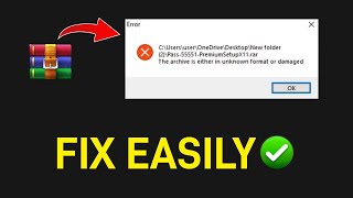 How to fix The Archive is either in Unknown Format or Damaged In Winrar [upl. by Gilemette]