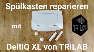 Spülkasten reparieren  Defekter Abstandhalter und Kunststoffschraube ersetzten  DeltiQ XL Trilab [upl. by Akierdna]