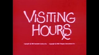 VISITING HOURS 1982 TV Spot A visitinghours visitinghourstrailer [upl. by Shreeves858]