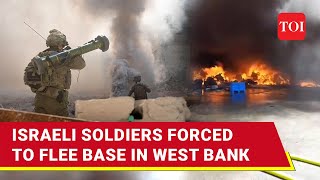 Another Israeli Military Base Burns In West Bank 200 IDF Soldiers Flee To Save Lives  Watch [upl. by Meredi]