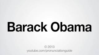 How to Pronounce Barack Obama [upl. by Aik623]