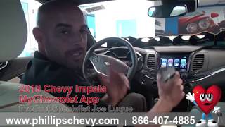 Phillips Chevrolet  2018 Chevy Impala  My Chevrolet App  Chicago New Car Dealership [upl. by Kirstin]