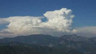 Timelapse Cumulonimbus clouds over Mojave desert [upl. by Nanfa]