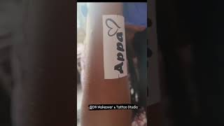 Tattoo work 💪🏻😀 youtubeshorts tattoo tattooartist moreviews shortvideo viralvideo appaartist [upl. by Annail]