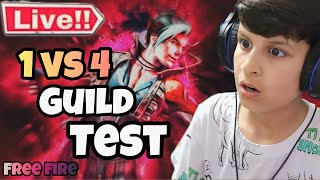 FREE FIRE 1V4 GUILD TEST🔥┃🔴LIVE🔴 [upl. by Chema]