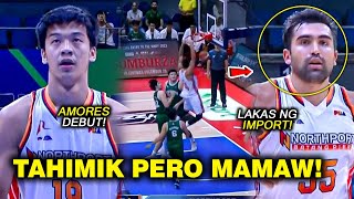 AMORES PBA DEBUT  Naisahan ang IMPORT ng TERRAFIRMA  MAMAW ang Import ng NORTHPORT [upl. by Eri]