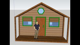 Cabin in Sketchup [upl. by Smiga]