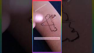 Temporary Tattoo Designs With Ballpen Tattoo Shorts Viral Trending youtubeshorts youtubefeed [upl. by Etnaihc]