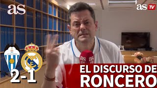 ALCOYANO 2 REAL MADRID 1  Roncero y su duro discurso tras la debacle HAZARD ZIDANE  AS [upl. by Enelime]