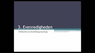 G3 1 Evenredigheden eigenschap [upl. by Nilat]