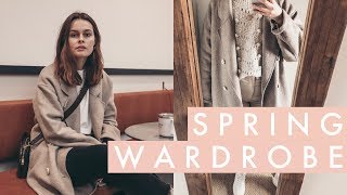 Making My Spring Capsule Wardrobe 2019  Lucy Moon [upl. by Samp915]