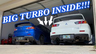 Evo X ETS Turbo Kit Install Twinscroll [upl. by Randa]