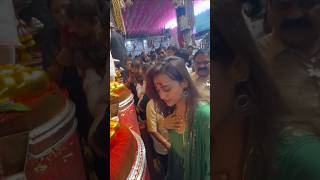 Tejasswi Prakash Seeking Blessings At Lalbaugcha Raja 🥹❤️  shorts ganpati tv [upl. by Skippie]