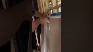 🔥How to Rip Sheetrock with a Speed Square drywall sheetrock construction contractor ytshorts [upl. by Calvo82]