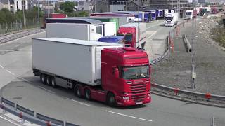 Irish Lorries at Holyhead Port Pt2 [upl. by Aloel529]