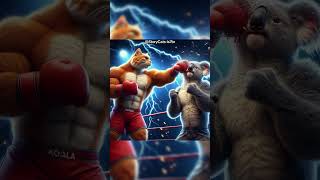 Ginger Cat VS Koala UFC Fighting shorts60 [upl. by Yankee]