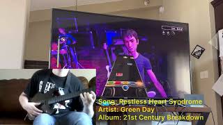 Restless Heart Syndrome  Green Day  Rock Band 4  Expert Difficulty ￼ Personal Best [upl. by Meraree]