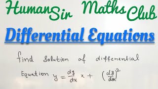 Clairauts Differential EquationSolution in 5 Sec Shorttricks  Definition Examples [upl. by Denver]