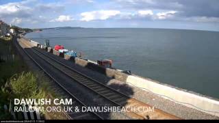 First Great Western HST tones  Dawlish Beach Cam 11 July 2014 [upl. by Scully737]