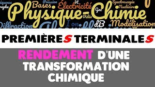 18 RENDEMENT DUNE TRANSFORMATION CHIMIQUE [upl. by Inail]