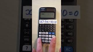 Solve a Quadratic Equation and Find the Turning Point on the Casio FX991EX Classwiz Calculator [upl. by Riplex]