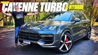 Novo Porsche Cayenne Turbo EHybrid  FAZ 20 KML E ACELERA IGUAL 911 POR R 13 MILHÃO VALE ISSO [upl. by Carrel]