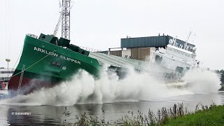 ARKLOW CLIPPER  spectacular big ship launch at Ferus Smit shipyard Westerbroek  4KQualityVideo [upl. by Hieronymus]