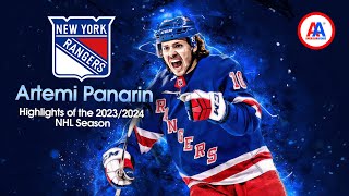 Artemi Panarin Highlights of the 20232024 NHL Season [upl. by Sandeep]