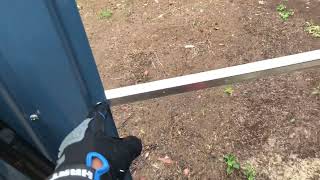 Outsunny 11’ by 9’ Steel Outdoor Garden Shed Video 13 [upl. by Wernda]