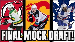 FINAL Top 32 MOCK DRAFT  Predictions For 2024 NHL Draft [upl. by Fernande]