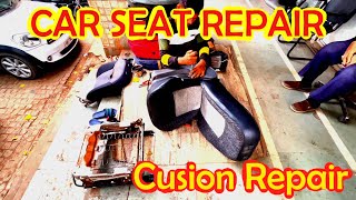 How to Repair Driver Seat Foam  Best Place In Delhi To Repair Car Seats  Steering Wrap [upl. by Jud422]